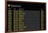 Airport Departures Board-z_i_b_i-Framed Art Print