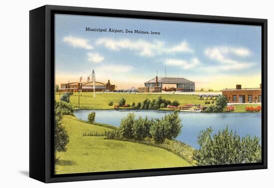 Airport, Des Moines, Iowa-null-Framed Stretched Canvas