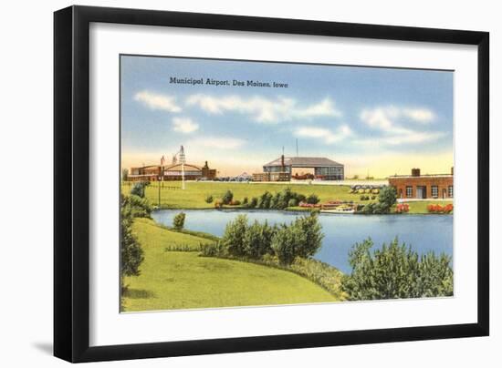 Airport, Des Moines, Iowa-null-Framed Art Print