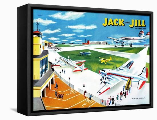 Airport - Jack and Jill, October 1950-Joseph Krush-Framed Stretched Canvas
