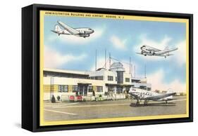 Airport, Newark, New Jersey-null-Framed Stretched Canvas