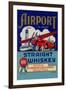 Airport Straight Whiskey-null-Framed Art Print