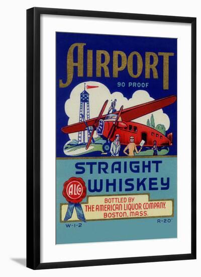 Airport Straight Whiskey-null-Framed Art Print