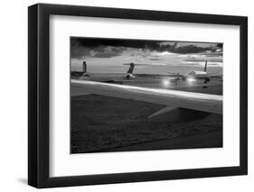 Airport Tarmac B W-Steve Gadomski-Framed Photographic Print