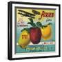 Airship Apple Crate Label - Watsonville, CA-Lantern Press-Framed Art Print