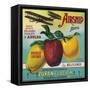 Airship Apple Crate Label - Watsonville, CA-Lantern Press-Framed Stretched Canvas