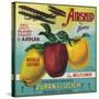 Airship Apple Crate Label - Watsonville, CA-Lantern Press-Stretched Canvas