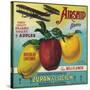 Airship Apple Crate Label - Watsonville, CA-Lantern Press-Stretched Canvas