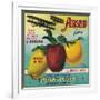 Airship Apple Crate Label - Watsonville, CA-Lantern Press-Framed Art Print