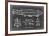 Airship Blueprint-Ethan Harper-Framed Art Print