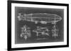 Airship Blueprint-Ethan Harper-Framed Art Print