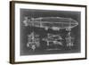 Airship Blueprint-Ethan Harper-Framed Art Print