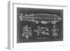 Airship Blueprint-Ethan Harper-Framed Art Print