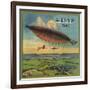 Airship Brand - Fillmore, California - Citrus Crate Label-Lantern Press-Framed Art Print