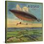 Airship Brand - Fillmore, California - Citrus Crate Label-Lantern Press-Stretched Canvas