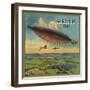 Airship Brand - Fillmore, California - Citrus Crate Label-Lantern Press-Framed Art Print