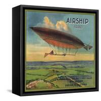 Airship Brand - Fillmore, California - Citrus Crate Label-Lantern Press-Framed Stretched Canvas