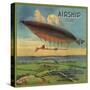Airship Brand - Fillmore, California - Citrus Crate Label-Lantern Press-Stretched Canvas