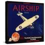 Airship Brand - Fillmore, California - Citrus Crate Label-Lantern Press-Stretched Canvas