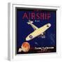 Airship Brand - Fillmore, California - Citrus Crate Label-Lantern Press-Framed Art Print