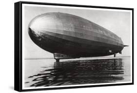 Airship Lz127 'Graf Zeppelin' Landing on Lake Constance, Germany, 1933-null-Framed Stretched Canvas