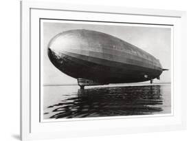 Airship Lz127 'Graf Zeppelin' Landing on Lake Constance, Germany, 1933-null-Framed Giclee Print