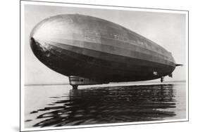 Airship Lz127 'Graf Zeppelin' Landing on Lake Constance, Germany, 1933-null-Mounted Giclee Print
