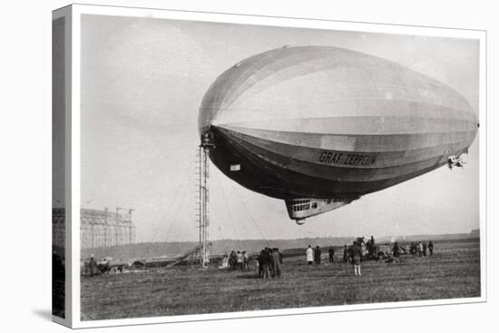Airship Lz127 'Graf Zeppelin' Moored at Loewental, Germany, 1933-null-Stretched Canvas