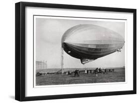 Airship Lz127 'Graf Zeppelin' Moored at Loewental, Germany, 1933-null-Framed Giclee Print