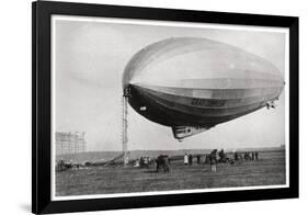 Airship Lz127 'Graf Zeppelin' Moored at Loewental, Germany, 1933-null-Framed Giclee Print