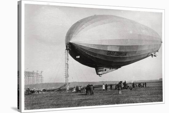 Airship Lz127 'Graf Zeppelin' Moored at Loewental, Germany, 1933-null-Stretched Canvas