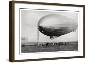 Airship Lz127 'Graf Zeppelin' Moored at Loewental, Germany, 1933-null-Framed Giclee Print