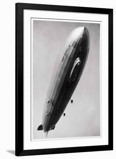 Airship Lz127 'Graf Zeppelin, Seen from Below, 1933-null-Framed Giclee Print