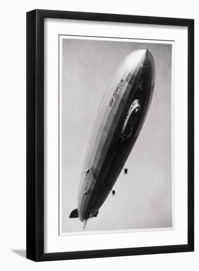 Airship Lz127 'Graf Zeppelin, Seen from Below, 1933-null-Framed Premium Giclee Print