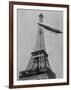 Airship No.5 of French Inventor and Fashion Plate Alberto Santos Dumont Reaching the Eiffel Tower-null-Framed Photographic Print