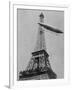 Airship No.5 of French Inventor and Fashion Plate Alberto Santos Dumont Reaching the Eiffel Tower-null-Framed Photographic Print