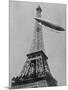 Airship No.5 of French Inventor and Fashion Plate Alberto Santos Dumont Reaching the Eiffel Tower-null-Mounted Photographic Print