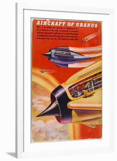 Airship of Uranus-null-Framed Art Print