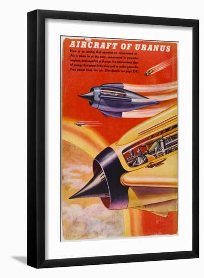 Airship of Uranus-null-Framed Art Print