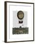 Airship over City-Fab Funky-Framed Art Print