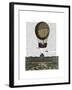 Airship over City-Fab Funky-Framed Art Print