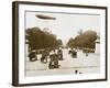 Airship over the Champs Elysees, Paris-null-Framed Photographic Print