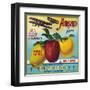 Airship Pajaro Valley Brand Apple Label, Watsonville, California-Lantern Press-Framed Art Print