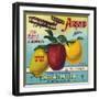 Airship Pajaro Valley Brand Apple Label, Watsonville, California-Lantern Press-Framed Art Print