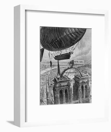 Airship Station Paris-Henri Lanos-Framed Art Print