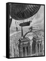 Airship Station Paris-Henri Lanos-Framed Stretched Canvas