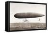 Airship-null-Framed Stretched Canvas