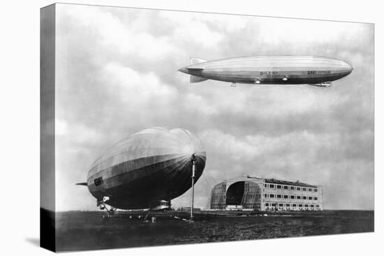 Airships at Lakehurst, New Jersey-null-Stretched Canvas
