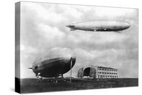 Airships at Lakehurst, New Jersey-null-Stretched Canvas