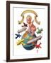 "Airships Circling Baby New Year,"January 2, 1932-Joseph Christian Leyendecker-Framed Giclee Print